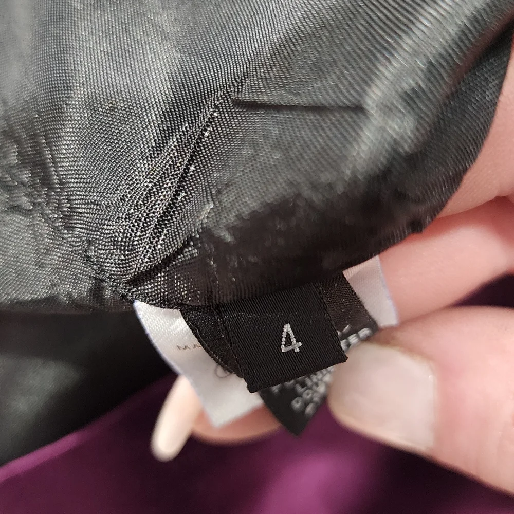 ROBERT RODRIGUEZ Elegant Purple Sleeveless Dress with Amazing Pleating Detail - Picture 5 of 7